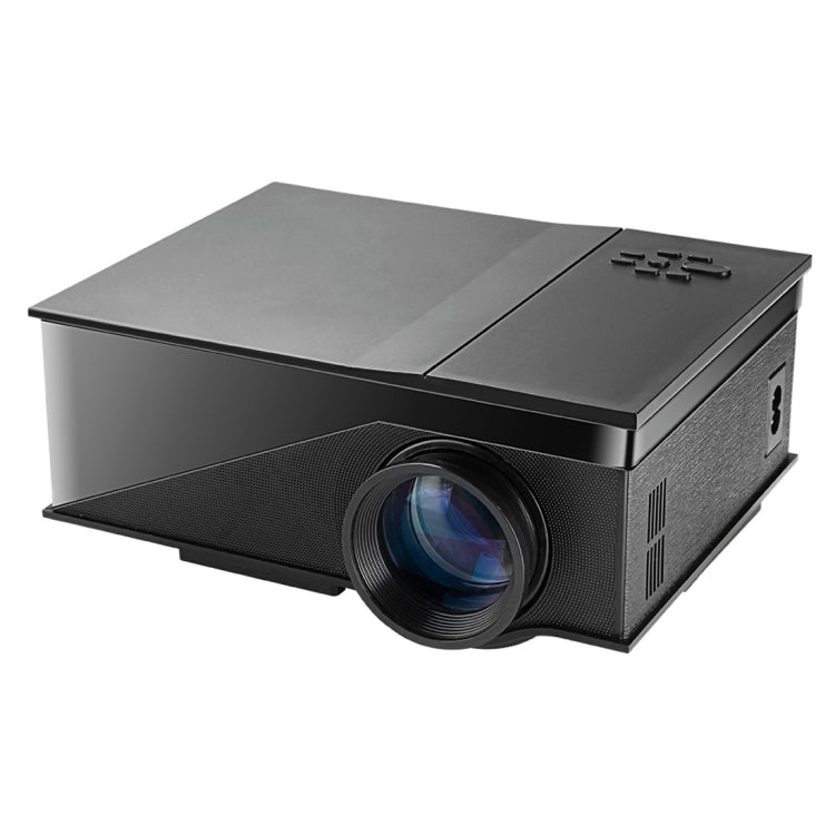 MP400 1200 Lumens 800 x 480 HD Digital 4 inch LCD Panel LED Projector with Remote Control, Support HDMI / USB / AV / VGA(Black)