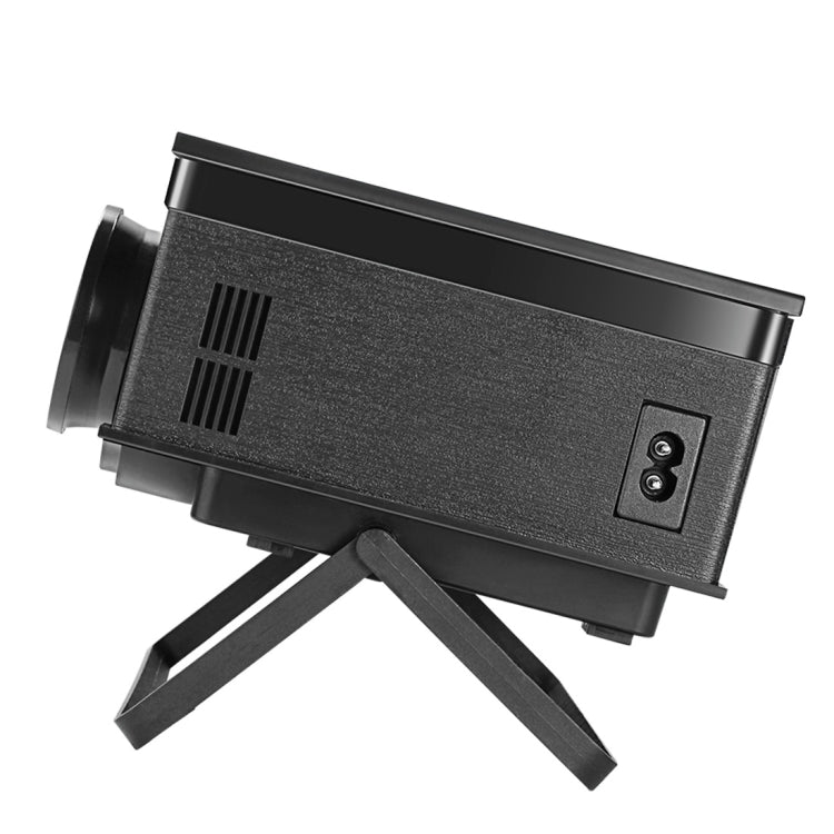 MP400 1200 Lumens 800 x 480 HD Digital 4 inch LCD Panel LED Projector with Remote Control, Support HDMI / USB / AV / VGA(Black)