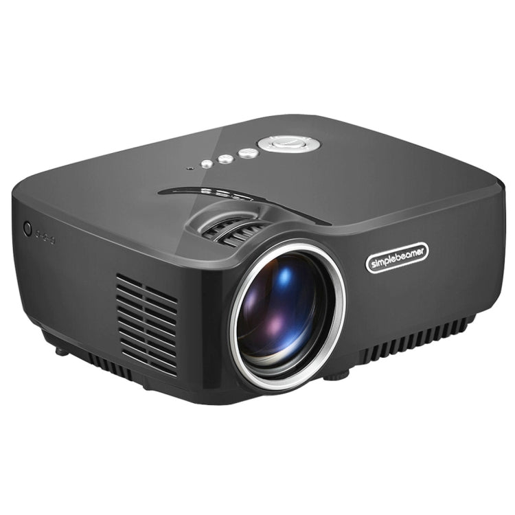 Vivibright GP70 1200LM 800*480 Home Theater Projector with Remote Control, 4.0 inch Single LCD Panel Display(Black)