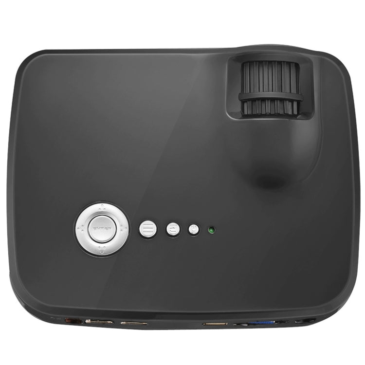 Vivibright GP70 1200LM 800*480 Home Theater Projector with Remote Control, 4.0 inch Single LCD Panel Display(Black)