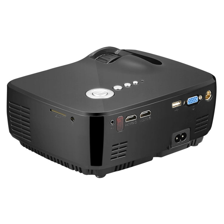 Vivibright GP70 1200LM 800*480 Home Theater Projector with Remote Control, 4.0 inch Single LCD Panel Display(Black)