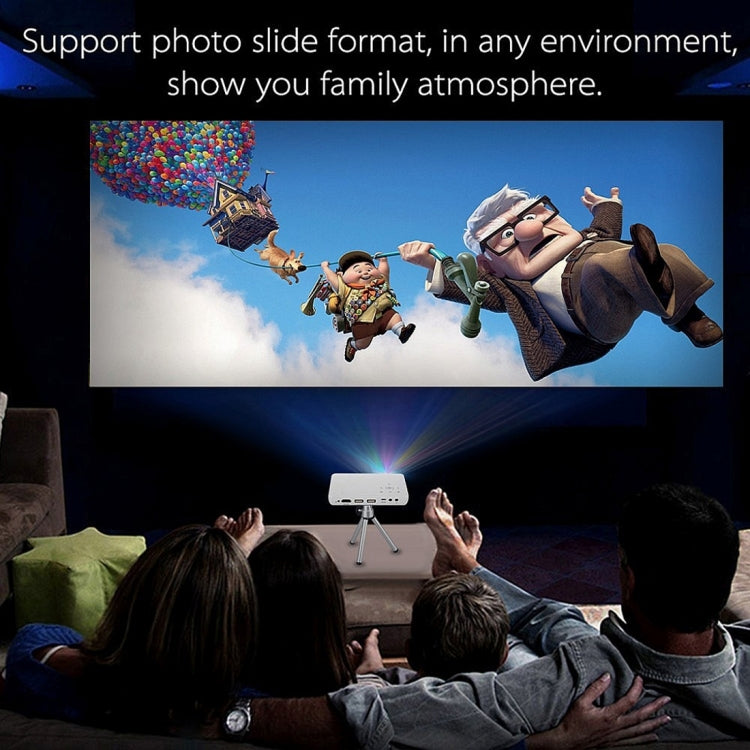 Vivibright GP1S Mini Portable LED Pico Projector, Support HDMI / USB / MHL / AV / EZ-Cast / Micacast / DLNA(White)
