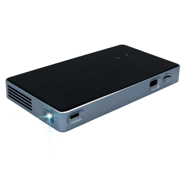 JAVODA P8 50LM Mini WiFi Smart 854*480 (WVGA) DLP 0.3 inch EM DMD Portable LED Projector with Remote Control & Holder,  Android 4.4, RK3128, 1GB RAM, 8GB ROM, WiFi, BT, HDMI
