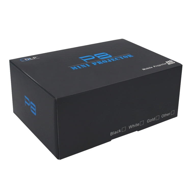 JAVODA P8 50LM Mini WiFi Smart 854*480 (WVGA) DLP 0.3 inch EM DMD Portable LED Projector with Remote Control & Holder,  Android 4.4, RK3128, 1GB RAM, 8GB ROM, WiFi, BT, HDMI