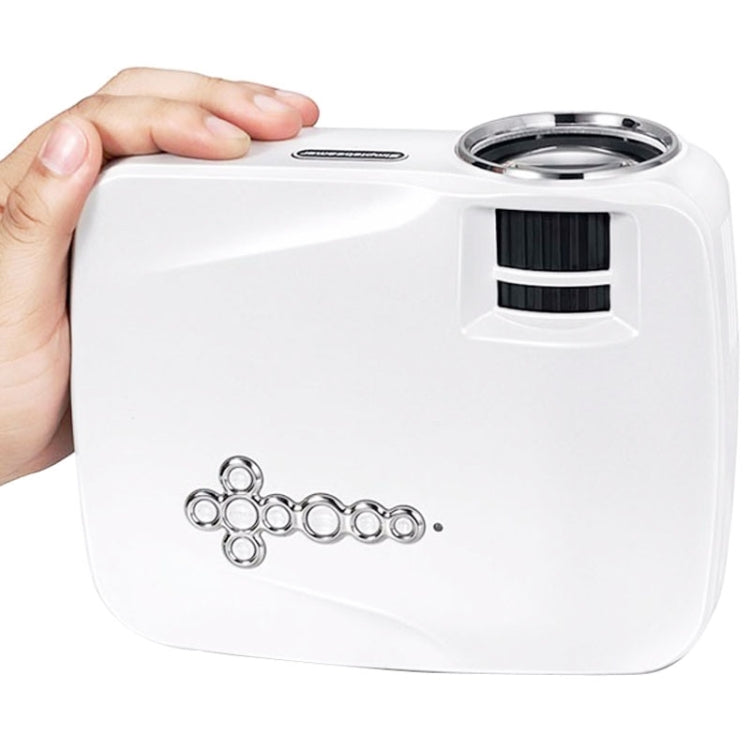 AUN AM01C Classic Version Mini Projector 1400 Lumens LED Multimedia Video Projector Home Theater(White)
