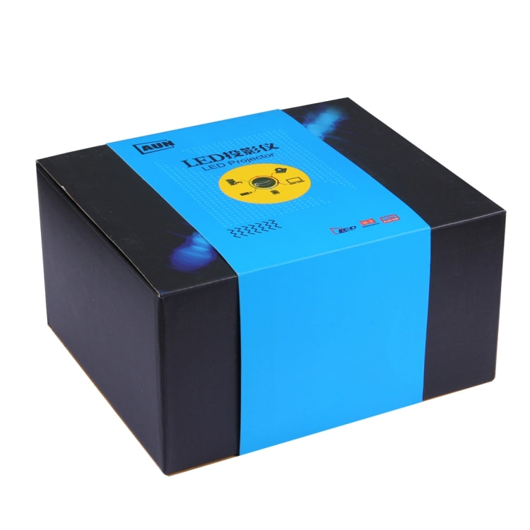 AUN AM01C Classic Version Mini Projector 1400 Lumens LED Multimedia Video Projector Home Theater(White)