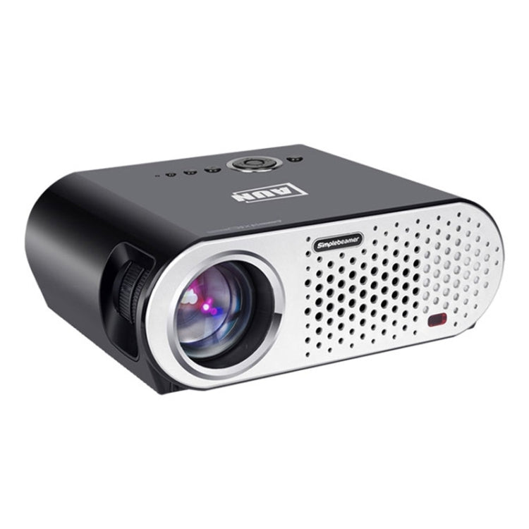 AUN T90 Basic Version Mini Projector 3200 Lumens LED 1280x768 Multimedia Video Projector Home Theater(Black)