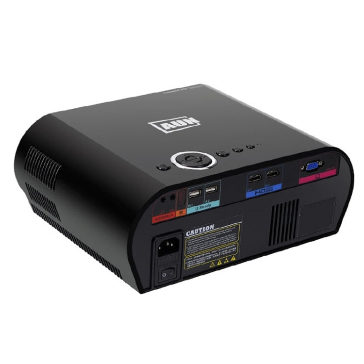 AUN T90 Basic Version Mini Projector 3200 Lumens LED 1280x768 Multimedia Video Projector Home Theater(Black)