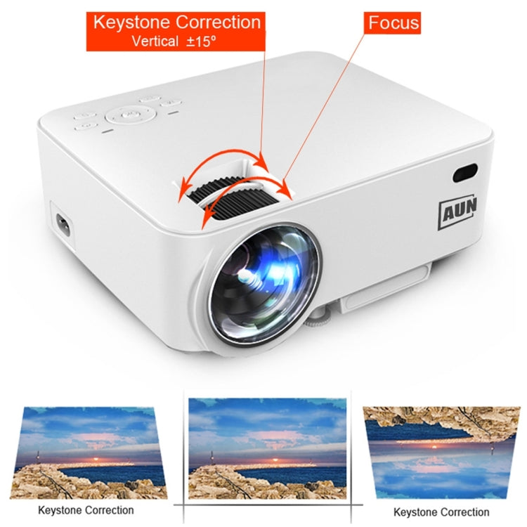 AUN AM200 Basic Version Mini Projector 1500 Lumens LED 800x480 Multimedia Video Projector Home Theater with Remote Controller