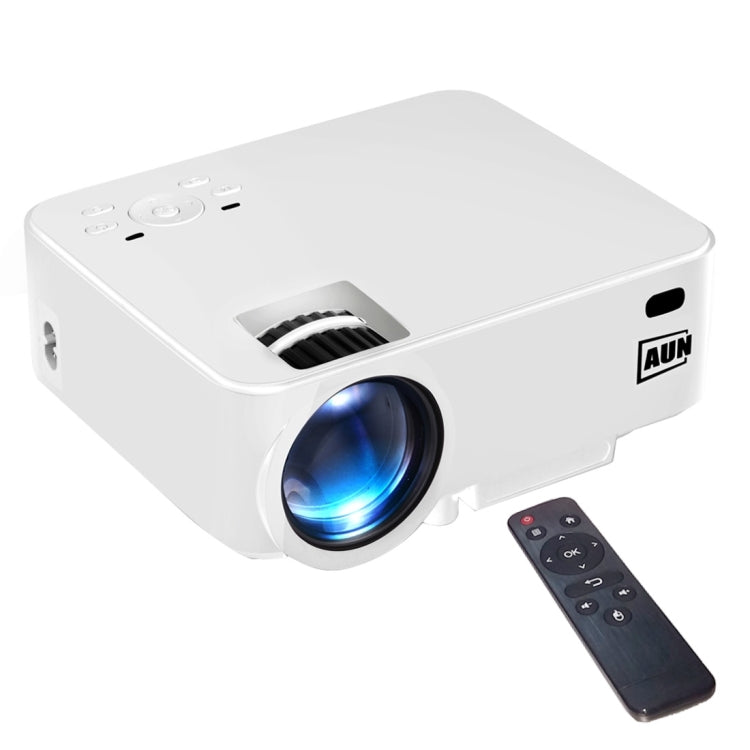 AUN AM200P Android Version Mini Projector 1500 Lumens LED 800x480 Android 4.4 Multimedia Video Projector Home Theater with Remote Controller, 512MB+8GB, WiFi, Miracast, DLNA, Airplay