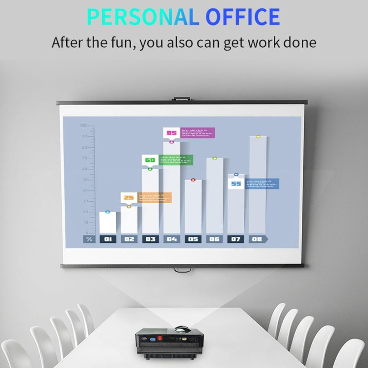 VS67 1800ANSI Lumens HD1920*1080P LED+LCD Technology Smart Projector, Amlogic S805, Support AV / HDMI / TF Card / USB / VGA / TV