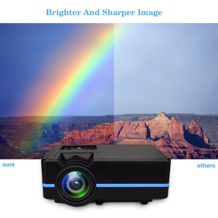 VS313 120ANSI Lumens HD1920*1080P LED+LCD Technology Smart Projector, Support AV / HDMI / TF Card / USB / VGA / TV