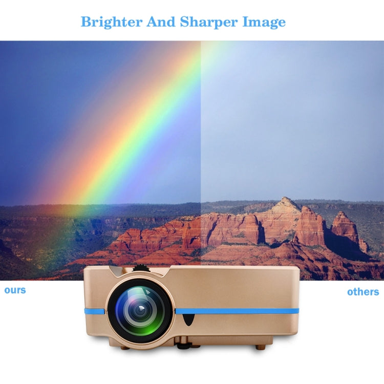 VS313 120ANSI Lumens HD1920*1080P LED+LCD Technology Smart Projector, Support AV / HDMI / TF Card / USB / VGA / TV