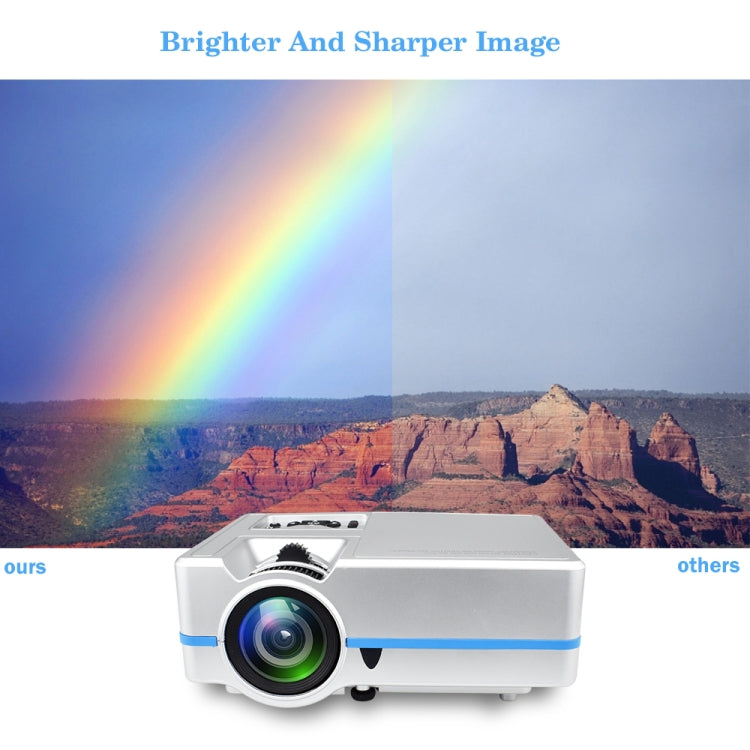 VS313 120ANSI Lumens HD1920*1080P LED+LCD Technology Smart Projector, Support AV / HDMI / TF Card / USB / VGA / TV