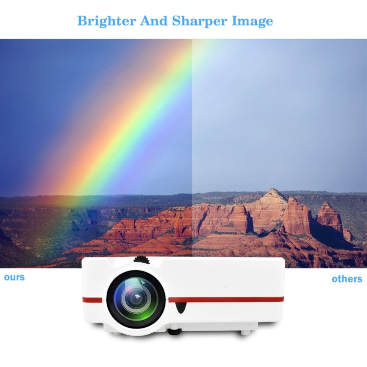 VS313 120ANSI Lumens HD1920*1080P LED+LCD Technology Smart Projector, Support AV / HDMI / TF Card / USB / VGA / TV