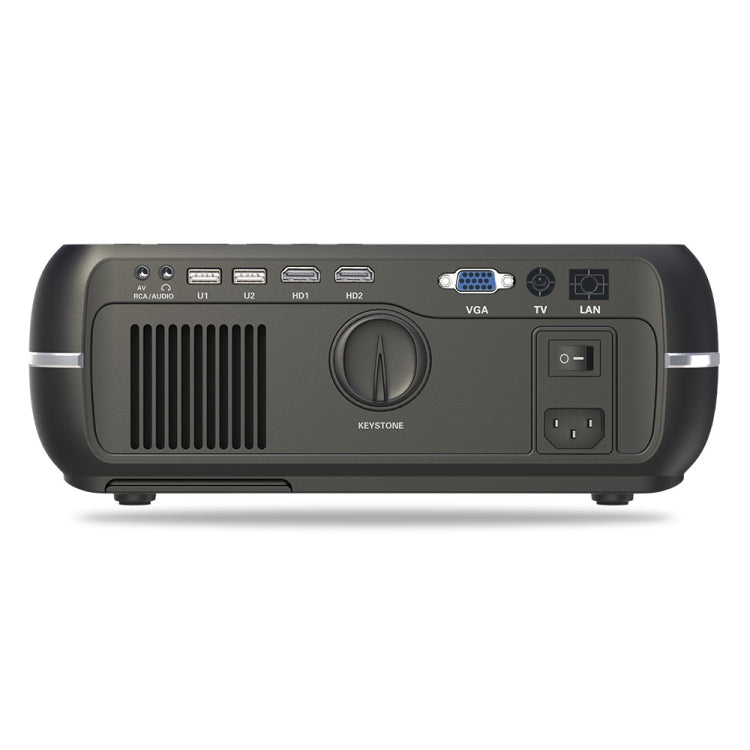 DH-A10B 5.8 inch LCD Screen 4200 Lumens 1280 x 800P HD Smart Projector with Remote Control, Support HDMIx2, USBx2, VGA, AV IN/RCA, RJ45