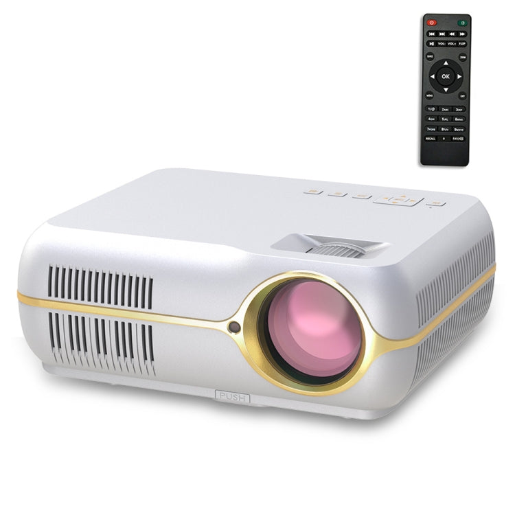 DH-A10B 5.8 inch LCD Screen 4200 Lumens 1280 x 800P HD Smart Projector with Remote Control, Support HDMIx2, USBx2, VGA, AV IN/RCA, RJ45