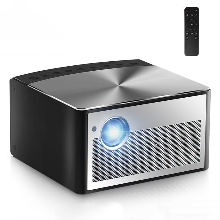 AUN H1 0.45 inch DMD Panel Display 1300 ANSI Lumens 1280x800P Full HD Smart Projector with Remote Control, Quad Core Cortex-A53, 2GB + 16GB, Android 5.1 OS, Support USB/RJ45/HDMI/Audio/SPDIF(Black)