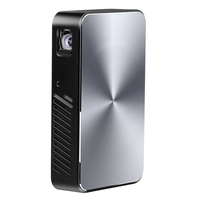 AUN J10 0.33 inch DMD Panel Display 700 ANSI Lumens 1920x1080P Full HD Smart Projector with Remote Control, Quad Core Cortex-A53, 1GB + 8GB, Android 6.0 OS, Support USB/SD Card/HDMI/Audio/DC-IN(Black)