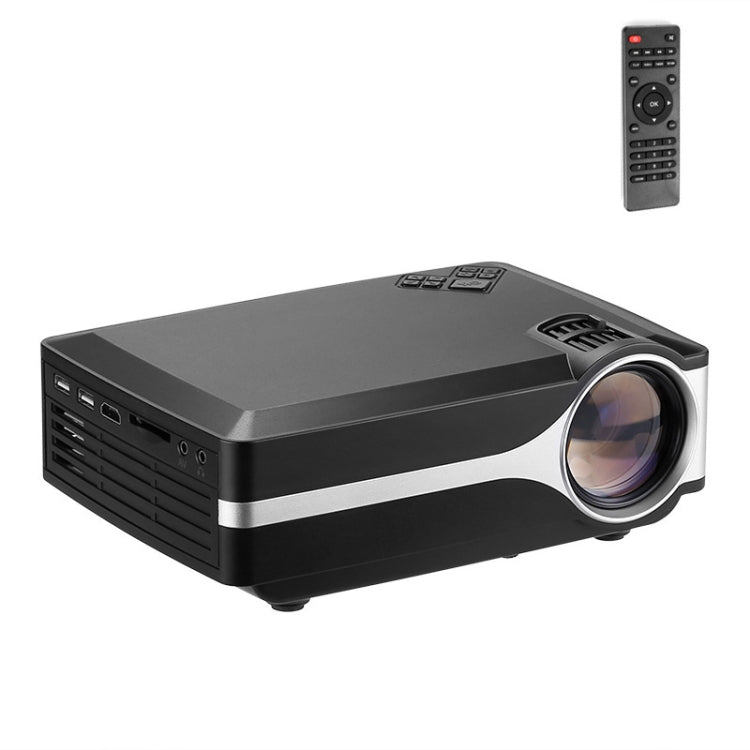 Z495 4 inch Single LCD Display Panel 800x400P Smart Projector with Remote Control, Support AV / VGA / HDMI / USBX2 / TF Card /Audio