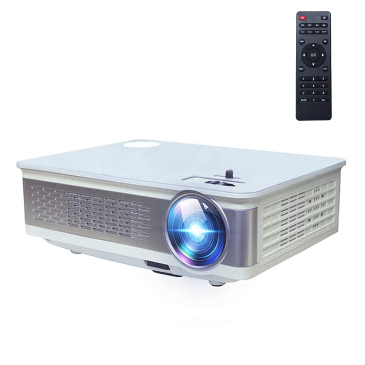 Z720 5.8 inch Single LCD Display Panel 1280x768P Smart Projector with Remote Control, Support AV / VGA / HDMI / USBX2 / SD Card /Audio