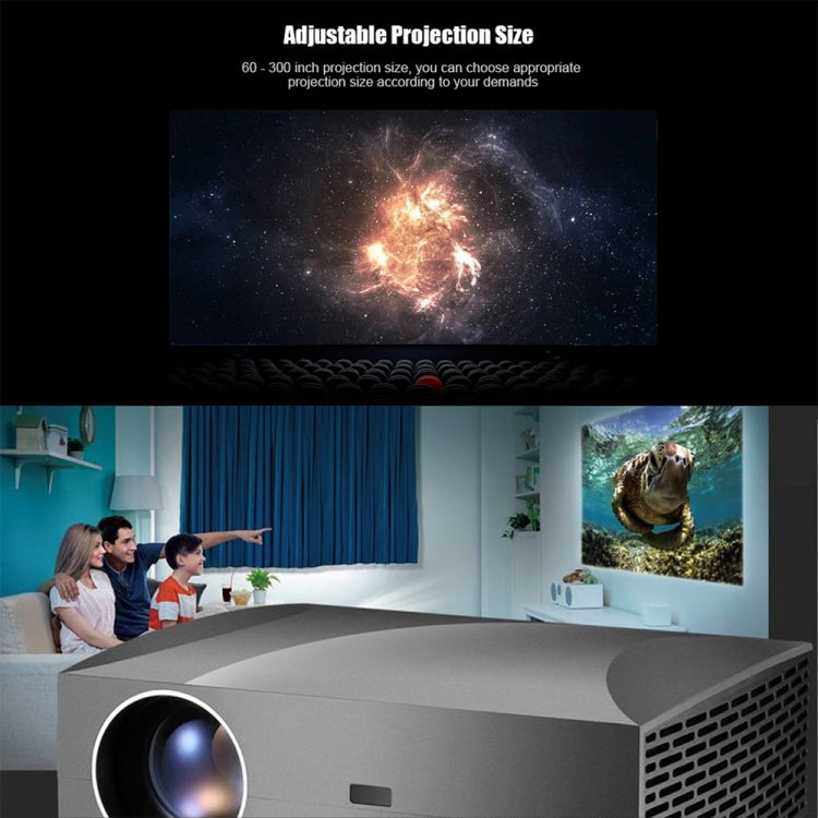 Vivibright F30 5.8 inch LCD Screen 4200 Lumens 1920 x 1080P Full HD Smart Projector with Remote Control, Support Audio out / SPDIF/ AV in / USB / HDMI(Black)
