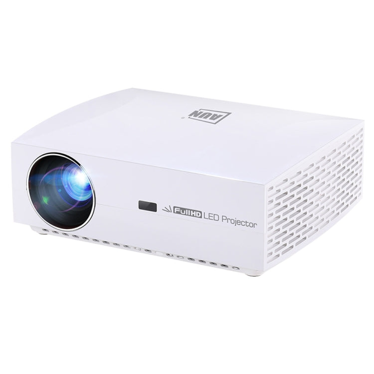 AUN F30UP 5.8 inch LCD Screen 5500 Lumens 1920x1080P Full HD Smart Projector with Remote Control, Android 6.0, 2GB+16GB, Support Audio out / SPDIF/ AV in / USB / HDMI (White)