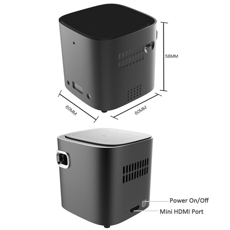 Wejoy S12 50 ANSI Lumen 1920x1080P  Android 7.1 HD Bluetooth 4.1 WiFi Smart 3D Projector, Support HDMI / USB /  TF Card, 1G+8G