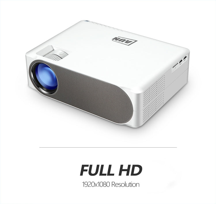 AUN AKEY6 5.8 inch 5500 Lumens 1920x1080P Portable HD LED Projector with Remote Control, Support USB / SD Card / AV / VGA