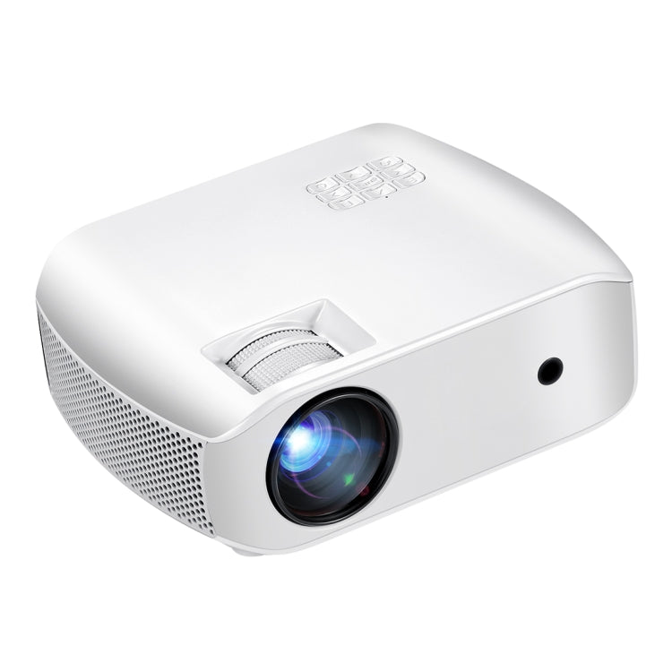 AUN F10UP 4 inch LCD Display Panel 2800 Lumens 1280 x 720P Home Theater Projector with Remote Control, Android 7.1 OS 2GB+16GB, Support Audio / HDMI / USB x 2 (White)