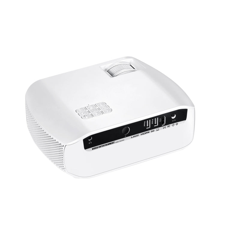 AUN F10UP 4 inch LCD Display Panel 2800 Lumens 1280 x 720P Home Theater Projector with Remote Control, Android 7.1 OS 2GB+16GB, Support Audio / HDMI / USB x 2 (White)