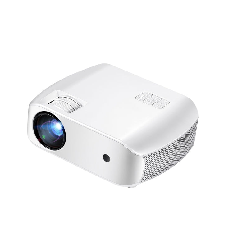 AUN F10UP 4 inch LCD Display Panel 2800 Lumens 1280 x 720P Home Theater Projector with Remote Control, Android 7.1 OS 2GB+16GB, Support Audio / HDMI / USB x 2 (White)