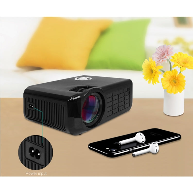 M16 1800 Lumens 1280*720 HD 4.3 inch LCD Panel LED Projector, Android 5.1, RK3128 Quad Core ARM Cortex A7 1.5GHz, RAM: 1GB, ROM: 8GB