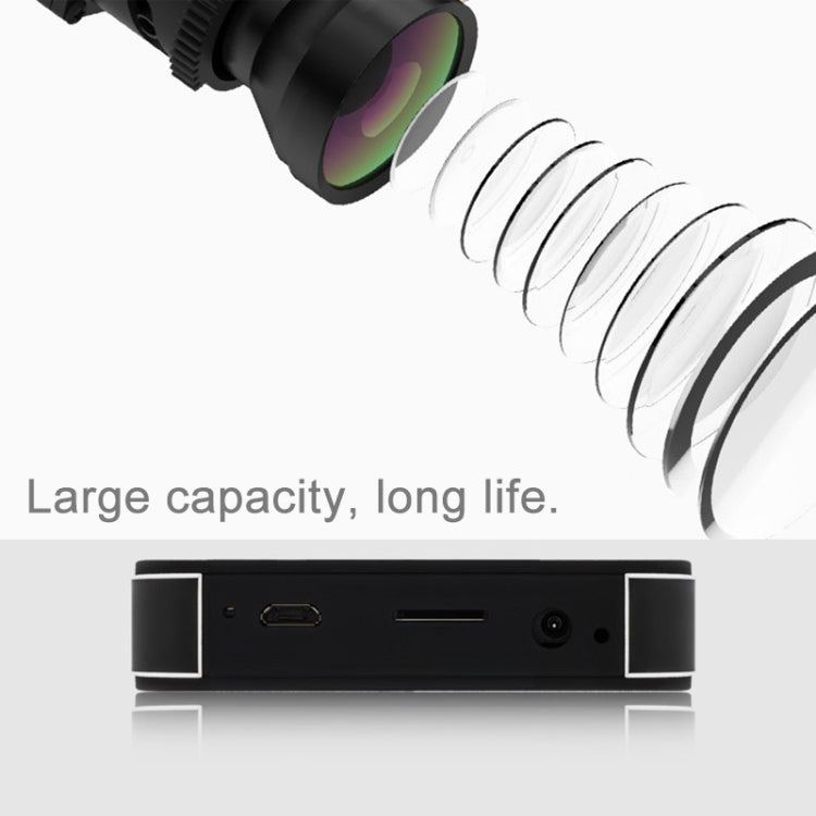 U9 Mini Portable 1000 Lumens ANSI DLP Smart Projector with Remote Control & Holder, Android 5.1, RK3128 Quad Core ARM Cortex-A7 up to 1.2GHz, Support WiFi /