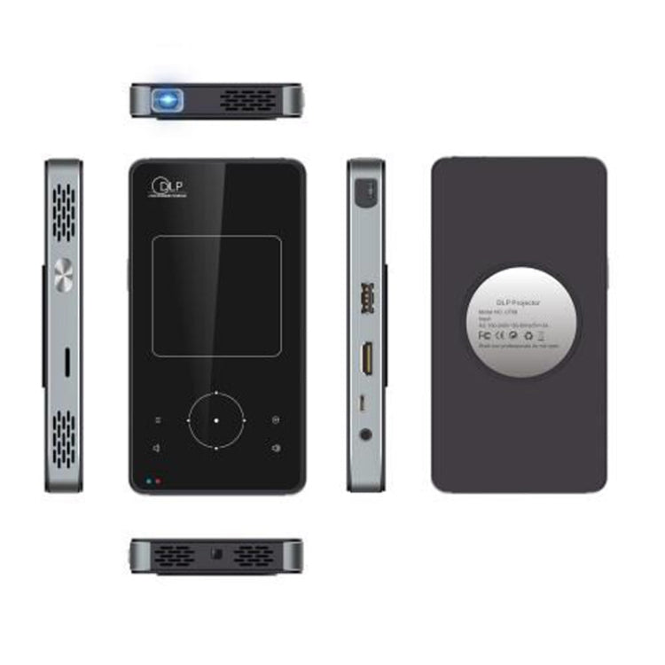 U9 Mini Portable 1000 Lumens ANSI DLP Smart Projector with Remote Control & Holder, Android 5.1, RK3128 Quad Core ARM Cortex-A7 up to 1.2GHz, Support WiFi /