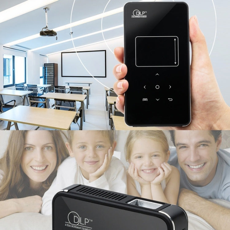 U9 Mini Portable 1000 Lumens ANSI DLP Smart Projector with Remote Control & Holder, Android 5.1, RK3128 Quad Core ARM Cortex-A7 up to 1.2GHz, Support WiFi /