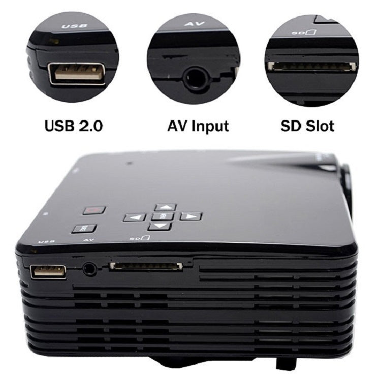 VS320 400ANSI Lumens 240x320 Resolution LED+LCD Technology Smart Projector, Support AV / HDMI / SD Card / USB / VGA