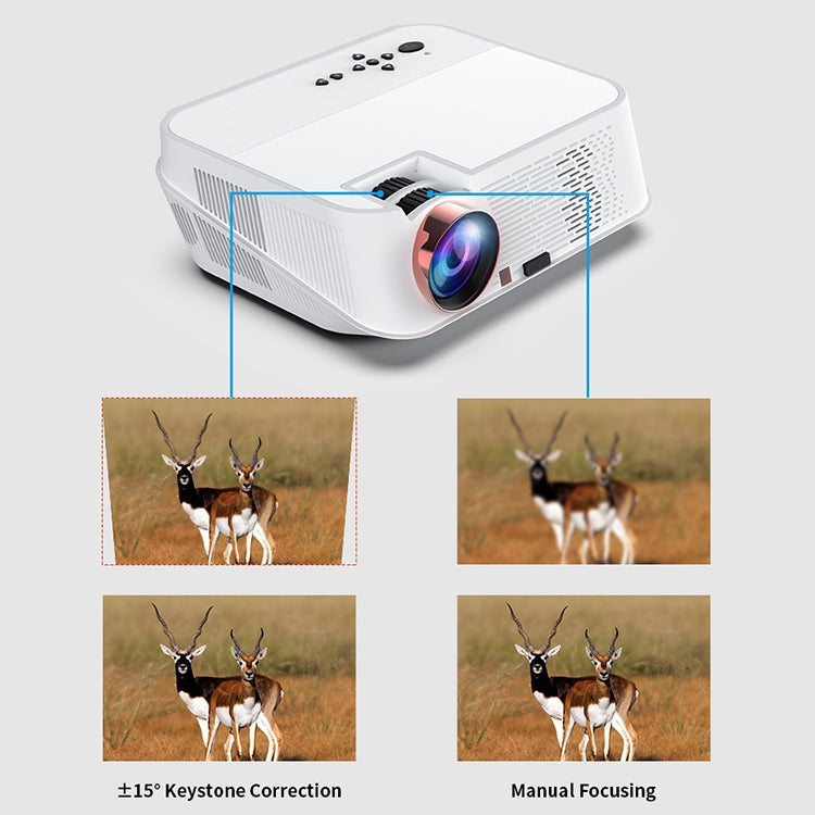 VS626 Android 3500ANSI Lumens 1080*720 Resolution LED+LCD Technology Smart Projector, Support AV / HDMI / SD Card / USB / VGA