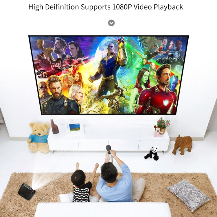 VS626 Android 3500ANSI Lumens 1080*720 Resolution LED+LCD Technology Smart Projector, Support AV / HDMI / SD Card / USB / VGA