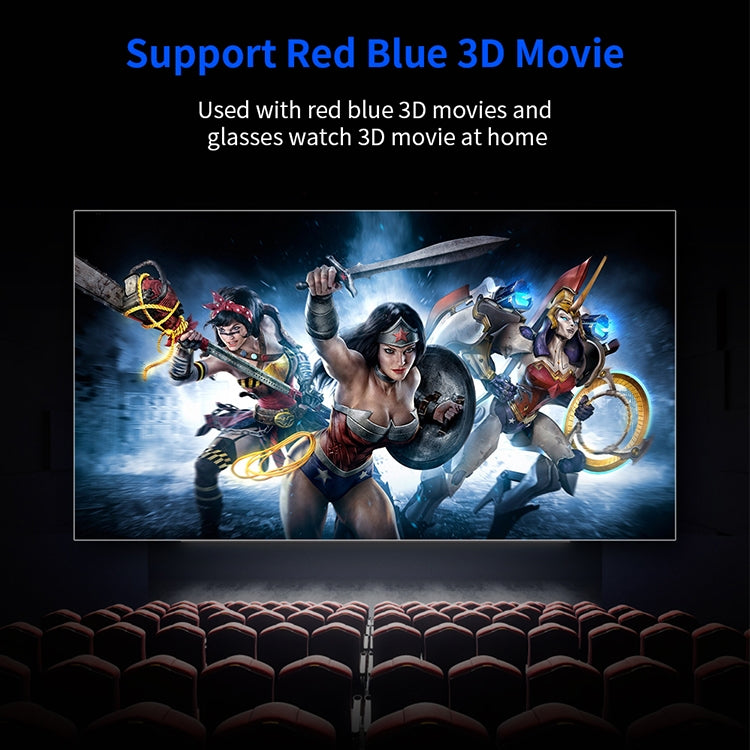 VS626 Android 3500ANSI Lumens 1080*720 Resolution LED+LCD Technology Smart Projector, Support AV / HDMI / SD Card / USB / VGA