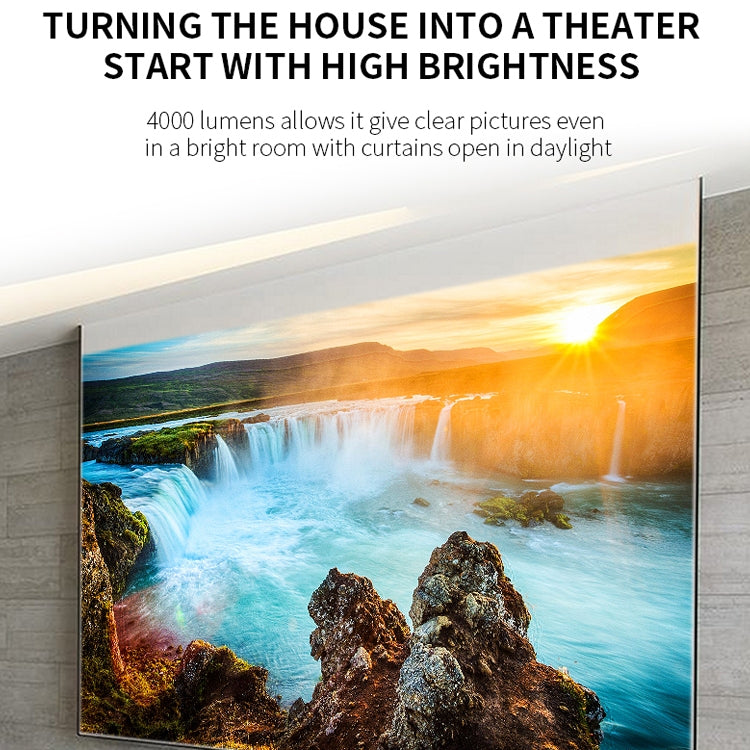 VS768 Android 4000ANSI Lumens 1980x1080 Resolution LED+LCD Technology Smart Projector, Support AV / HDMI / USB / VGA
