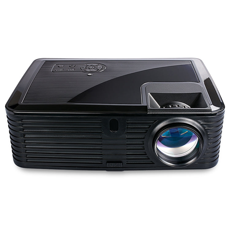VS768 4000ANSI Lumens 1980x1080 Resolution LED+LCD Technology Smart Projector, Support AV / HDMI / USB / VGA(Black)