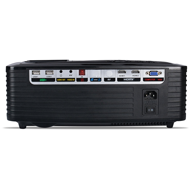 VS768 4000ANSI Lumens 1980x1080 Resolution LED+LCD Technology Smart Projector, Support AV / HDMI / USB / VGA(Black)
