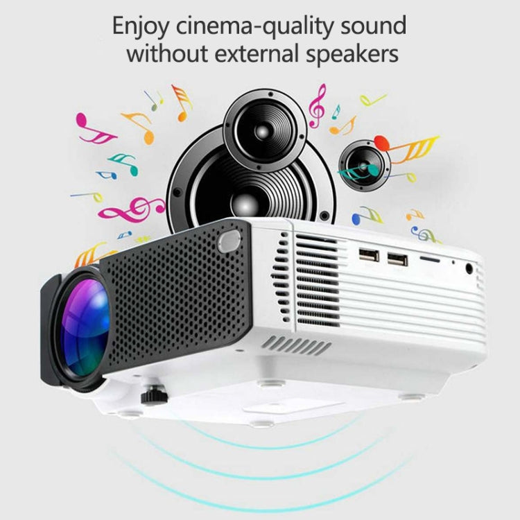 E400A 1600 Lumens 1280x720 720P Portable HD LED Smart Projector Children Projector (Android System 1+8G WiFi+ BT4.0)