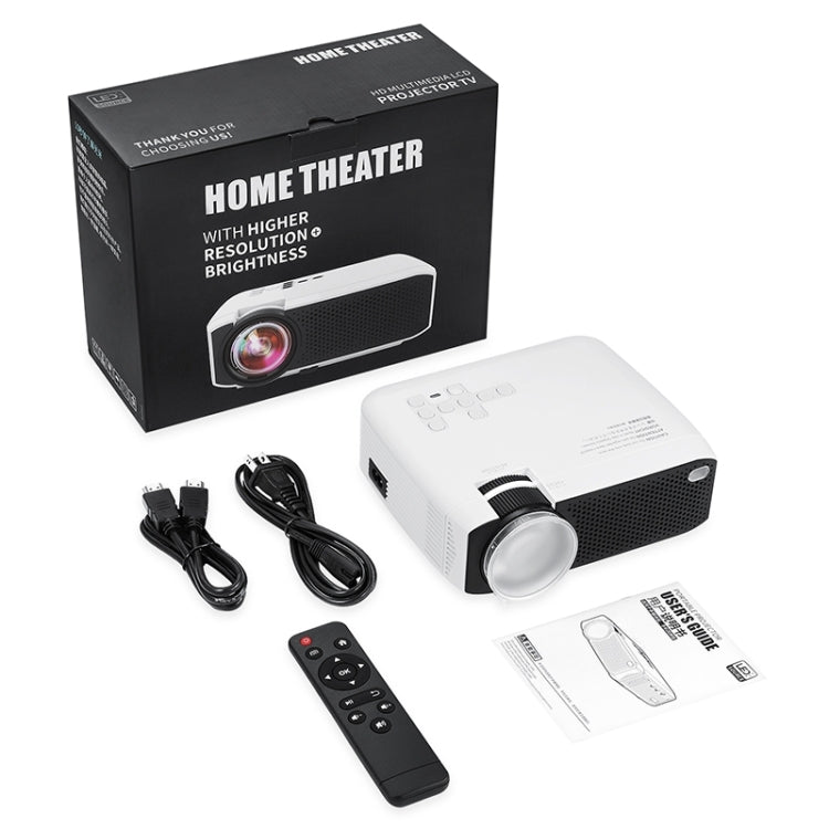 E400A 1600 Lumens 1280x720 720P Portable HD LED Smart Projector Children Projector (Android System 1+8G WiFi+ BT4.0)