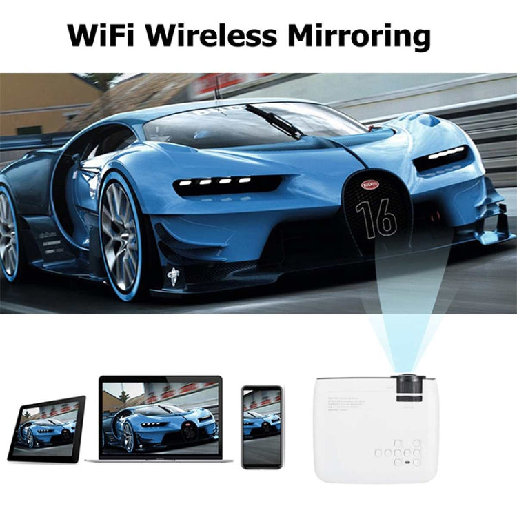 E400S 1600 Lumens 1280x720 720P Portable HD LED Smart Projector Children Projector (Mirroring Version)