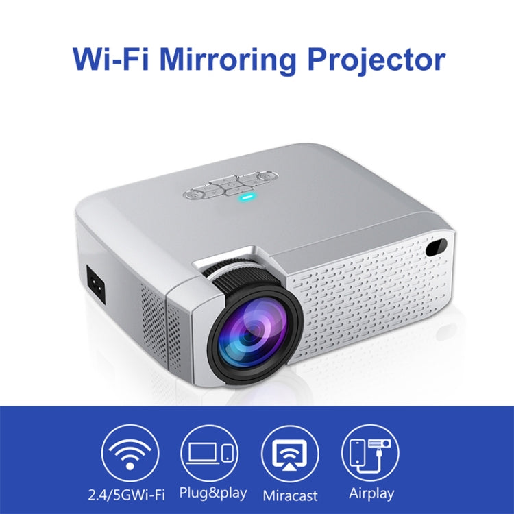 D40 1600 Lumens Portable Home Theater LED HD Digital Projector, Mirroring Version