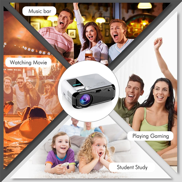 E500S 1280x720 720P Portable Multimedia Games HD LED Smart Projector Children Projector (Linux System)