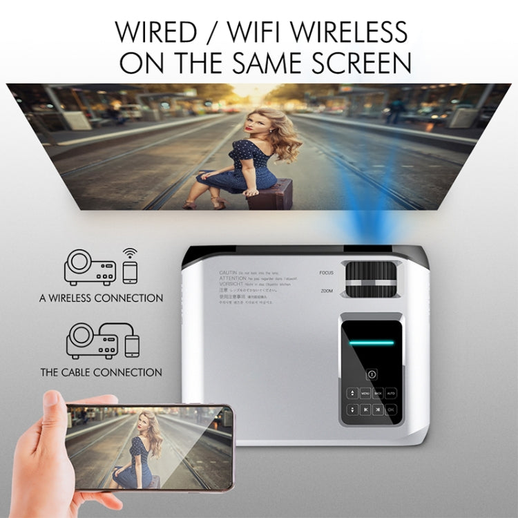 E500S 1280x720 720P Portable Multimedia Games HD LED Smart Projector Children Projector (Linux System)