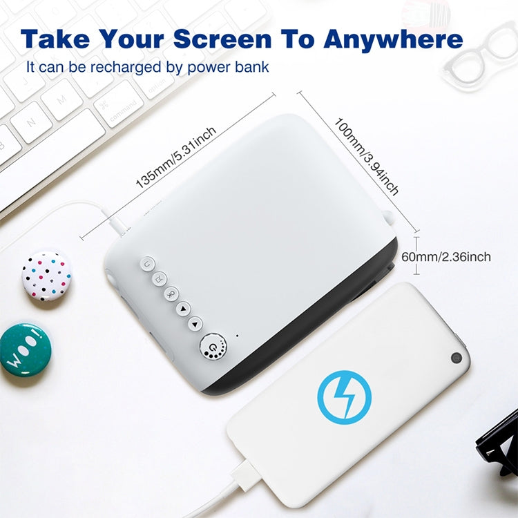 YG200 Portable LED Pocket Mini Projector AV SD HDMI Video Movie Game Home Theater Video Projector